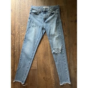 JOES JEANS Distressed Skinny Ankle Medium Wash Denim Jeans Size 26 Duarte